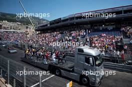 The drivers parade. 28.05.2017. Formula 1 World Championship, Rd 6, Monaco Grand Prix, Monte Carlo, Monaco, Race Day.