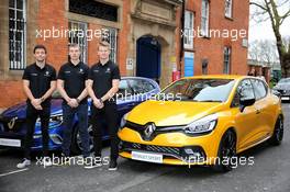 (L to R): Jolyon Palmer (GBR) Renault Sport F1 Team with Sergey Sirotkin (RUS) Renault Sport F1 Team Third Driver and Nico Hulkenberg (GER) Renault Sport F1 Team. 21.02.2017. Renault Sport Formula One Team RS17 Launch, Royal Horticultural Society Headquarters, London, England.