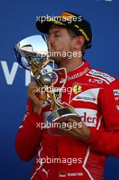 2nd place Sebastian Vettel (GER) Ferrari SF70H. 30.04.2017. Formula 1 World Championship, Rd 4, Russian Grand Prix, Sochi Autodrom, Sochi, Russia, Race Day.