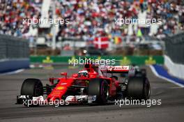 Kimi Raikkonen (FIN) Ferrari SF70H. 30.04.2017. Formula 1 World Championship, Rd 4, Russian Grand Prix, Sochi Autodrom, Sochi, Russia, Race Day.