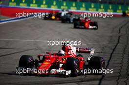 Sebastian Vettel (GER) Ferrari SF70H. 30.04.2017. Formula 1 World Championship, Rd 4, Russian Grand Prix, Sochi Autodrom, Sochi, Russia, Race Day.