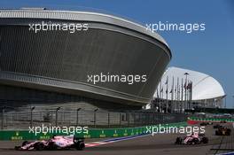 Sergio Perez (MEX) Sahara Force India F1 VJM10. 30.04.2017. Formula 1 World Championship, Rd 4, Russian Grand Prix, Sochi Autodrom, Sochi, Russia, Race Day.
