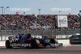 Carlos Sainz Jr (ESP) Scuderia Toro Rosso STR12. 30.04.2017. Formula 1 World Championship, Rd 4, Russian Grand Prix, Sochi Autodrom, Sochi, Russia, Race Day.