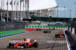 Sebastian Vettel (GER) Ferrari SF70H. 30.04.2017. Formula 1 World Championship, Rd 4, Russian Grand Prix, Sochi Autodrom, Sochi, Russia, Race Day.