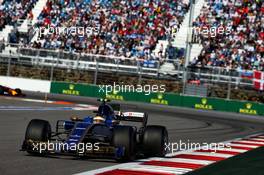 Pascal Wehrlein (GER) Sauber C36. 30.04.2017. Formula 1 World Championship, Rd 4, Russian Grand Prix, Sochi Autodrom, Sochi, Russia, Race Day.