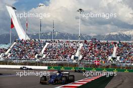 Marcus Ericsson (SWE) Sauber C36. 30.04.2017. Formula 1 World Championship, Rd 4, Russian Grand Prix, Sochi Autodrom, Sochi, Russia, Race Day.