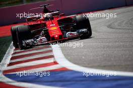 Sebastian Vettel (GER) Ferrari SF70H. 29.04.2017. Formula 1 World Championship, Rd 4, Russian Grand Prix, Sochi Autodrom, Sochi, Russia, Qualifying Day.