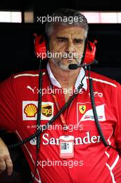 Maurizio Arrivabene (ITA) Ferrari Team Principal. 15.09.2017. Formula 1 World Championship, Rd 14, Singapore Grand Prix, Marina Bay Street Circuit, Singapore, Practice Day.