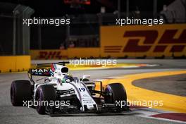 Felipe Massa (BRA) Williams FW40.                                15.09.2017. Formula 1 World Championship, Rd 14, Singapore Grand Prix, Marina Bay Street Circuit, Singapore, Practice Day.
