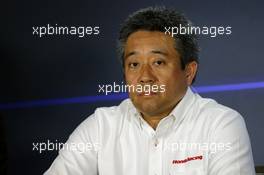 Masashi Yamamoto (JPN) Honda Motorsport General Manager in the FIA Press Conference. 15.09.2017. Formula 1 World Championship, Rd 14, Singapore Grand Prix, Marina Bay Street Circuit, Singapore, Practice Day.