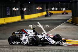 Lance Stroll (CDN) Williams FW40. 15.09.2017. Formula 1 World Championship, Rd 14, Singapore Grand Prix, Marina Bay Street Circuit, Singapore, Practice Day.