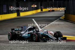 Valtteri Bottas (FIN) Mercedes AMG F1 W08. 15.09.2017. Formula 1 World Championship, Rd 14, Singapore Grand Prix, Marina Bay Street Circuit, Singapore, Practice Day.