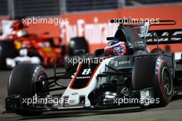 Romain Grosjean (FRA) Haas F1 Team  15.09.2017. Formula 1 World Championship, Rd 14, Singapore Grand Prix, Marina Bay Street Circuit, Singapore, Practice Day.