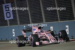 Sergio Perez (MEX) Sahara Force India F1   15.09.2017. Formula 1 World Championship, Rd 14, Singapore Grand Prix, Marina Bay Street Circuit, Singapore, Practice Day.