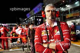 Maurizio Arrivabene (ITA) Ferrari Team Principal on the grid.                                17.09.2017. Formula 1 World Championship, Rd 14, Singapore Grand Prix, Marina Bay Street Circuit, Singapore, Race Day.