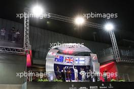 The podium (L to R): Daniel Ricciardo (AUS) Red Bull Racing, second; Lewis Hamilton (GBR) Mercedes AMG F1, race winner; Valtteri Bottas (FIN) Mercedes AMG F1, third. 17.09.2017. Formula 1 World Championship, Rd 14, Singapore Grand Prix, Marina Bay Street Circuit, Singapore, Race Day.