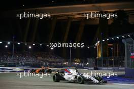 Lance Stroll (CDN) Williams FW40. 17.09.2017. Formula 1 World Championship, Rd 14, Singapore Grand Prix, Marina Bay Street Circuit, Singapore, Race Day.