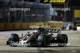 Romain Grosjean (FRA) Haas F1 Team VF-17. 17.09.2017. Formula 1 World Championship, Rd 14, Singapore Grand Prix, Marina Bay Street Circuit, Singapore, Race Day.