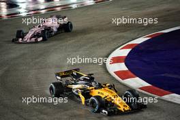 Nico Hulkenberg (GER) Renault Sport F1 Team RS17.                                17.09.2017. Formula 1 World Championship, Rd 14, Singapore Grand Prix, Marina Bay Street Circuit, Singapore, Race Day.