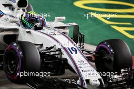 Felipe Massa (BRA) Williams FW40. 17.09.2017. Formula 1 World Championship, Rd 14, Singapore Grand Prix, Marina Bay Street Circuit, Singapore, Race Day.