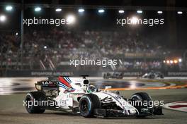 Felipe Massa (BRA) Williams FW40.                                17.09.2017. Formula 1 World Championship, Rd 14, Singapore Grand Prix, Marina Bay Street Circuit, Singapore, Race Day.
