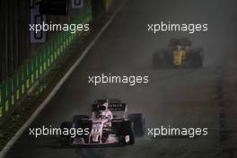 Sergio Perez (MEX) Sahara Force India F1 VJM10. 17.09.2017. Formula 1 World Championship, Rd 14, Singapore Grand Prix, Marina Bay Street Circuit, Singapore, Race Day.