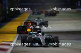 Lewis Hamilton (GBR) Mercedes AMG F1 W08. 17.09.2017. Formula 1 World Championship, Rd 14, Singapore Grand Prix, Marina Bay Street Circuit, Singapore, Race Day.