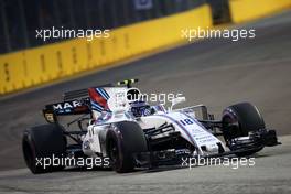 Lance Stroll (CDN) Williams F1 Team  16.09.2017. Formula 1 World Championship, Rd 14, Singapore Grand Prix, Marina Bay Street Circuit, Singapore, Qualifying Day.