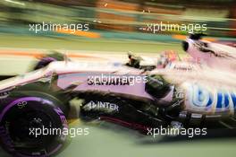 Sergio Perez (MEX) Sahara Force India F1 VJM10. 16.09.2017. Formula 1 World Championship, Rd 14, Singapore Grand Prix, Marina Bay Street Circuit, Singapore, Qualifying Day.