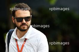 Chris Medland (GBR) Journalist. 16.09.2017. Formula 1 World Championship, Rd 14, Singapore Grand Prix, Marina Bay Street Circuit, Singapore, Qualifying Day.