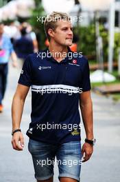 Marcus Ericsson (SWE) Sauber F1 Team. 17.09.2017. Formula 1 World Championship, Rd 14, Singapore Grand Prix, Marina Bay Street Circuit, Singapore, Race Day.