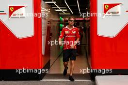 Sebastian Vettel (GER) Ferrari.                                14.09.2017. Formula 1 World Championship, Rd 14, Singapore Grand Prix, Marina Bay Street Circuit, Singapore, Preparation Day.