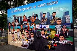 Paddock artwork.                                14.09.2017. Formula 1 World Championship, Rd 14, Singapore Grand Prix, Marina Bay Street Circuit, Singapore, Preparation Day.