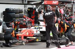 Race 1, Pit stop, Sergio Sette Camara (BRA) MP Motorsport 26.08.2017. Formula 2 Championship, Rd 8, Spa-Francorchamps, Belgium, Saturday.