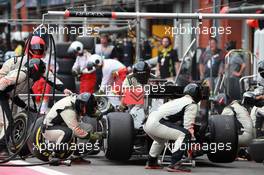 Race 1, Pit stop, Louis Deletraz (SUI) Rapax 26.08.2017. Formula 2 Championship, Rd 8, Spa-Francorchamps, Belgium, Saturday.
