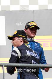 Race 1, 2nd place Artem Markelov (Rus) Russian Time and 3rd place Oliver Rowland (GBR) DAMS 26.08.2017. Formula 2 Championship, Rd 8, Spa-Francorchamps, Belgium, Saturday.