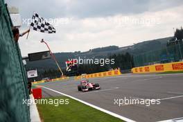 Race 1, Charles Leclerc (MON) PREMA Racing race winner 26.08.2017. Formula 2 Championship, Rd 8, Spa-Francorchamps, Belgium, Saturday.