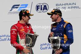 Race 2, Charles Leclerc (MON) PREMA Racing and 3rd place Oliver Rowland (GBR) DAMS 16.04.2017. FIA Formula 2 Championship, Rd 1, Sakhir, Bahrain, Sunday.