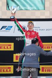 Race 1, Charles Leclerc (MON) PREMA Racing race winner 13.05.2017. FIA Formula 2 Championship, Rd 2, Barcelona, Spain, Saturday.