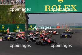 Race 2, Start of the race 30.07.2017. FIA Formula 2 Championship, Rd 7, Budapest, Hungary, Sunday.