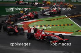 Race 1, The Start 02.09.2017. Formula 2 Championship, Rd 9, Monza, Italy, Saturday.