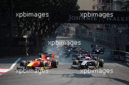 Race 2, Gustav Malja (SWE) Racing Engineering 27.05.2017. FIA Formula 2 Championship, Rd 3, Monte Carlo, Monaco, Saturday.