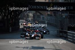 Race 2, Start of the race 27.05.2017. FIA Formula 2 Championship, Rd 3, Monte Carlo, Monaco, Saturday.