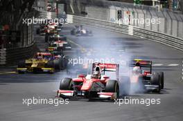 26.05.2017 - Race 1, Start of the race 25-27.05.2017 FIA Formula 2 Championship - Rd 3, Monte Carlo, Monaco