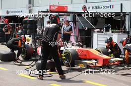 26.05.2017 - Race 1, Pit stop, Jordan King (GBR) MP Motorsport 25-27.05.2017 FIA Formula 2 Championship - Rd 3, Monte Carlo, Monaco