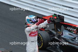 Race 2, Nyck De Vries (HOL) Rapax race winner 27.05.2017. FIA Formula 2 Championship, Rd 3, Monte Carlo, Monaco, Saturday.