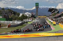 13.05.2017 - Race 1, Start of the race 12.05.2017-14.05.2016 GP3 Series, Circuit de Barcelona Catalunya, Spain