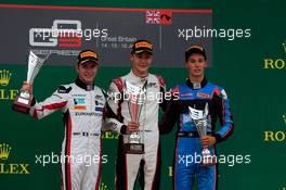 Race 1, 1st place George Russell (GBR) ART Grand Prix, 2nd place Anthoine Hubert (FRA) ART Grand Prix and 3rd place Alessio Lorandi (ITA) Jenzer Motorsport 15.07.2017. GP3 Series, Rd 3, Silverstone, England, Saturday.