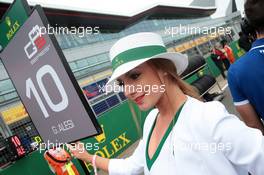 Race 2, Grid Girl 16.07.2017. GP3 Series, Rd 3, Silverstone, England, Sunday.