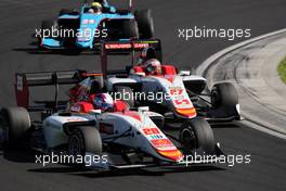 Race 2, Marcos Siebert (ARG) Campos Racing and Raoul Hyman (SA) Campos Racing 30.07.2017. GP3 Series, Rd 4, Budapest, Hungary, Sunday.